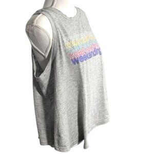 Sunset Womens Tank Tops Summer  Sleeveless Casual Size L. Color Gray